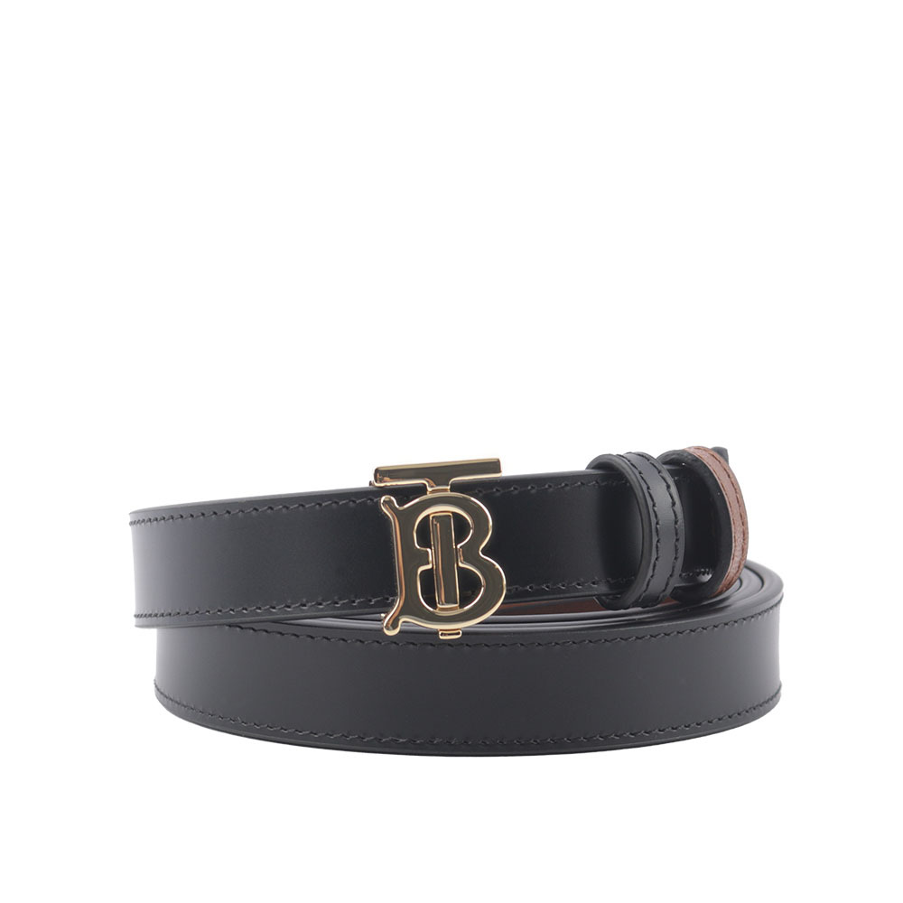 【BURBERRY】TB Logo 小牛皮寬2cm皮帶