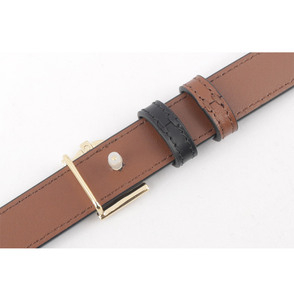 【BURBERRY】TB Logo 小牛皮寬2cm皮帶(黑色) M/L 8071831