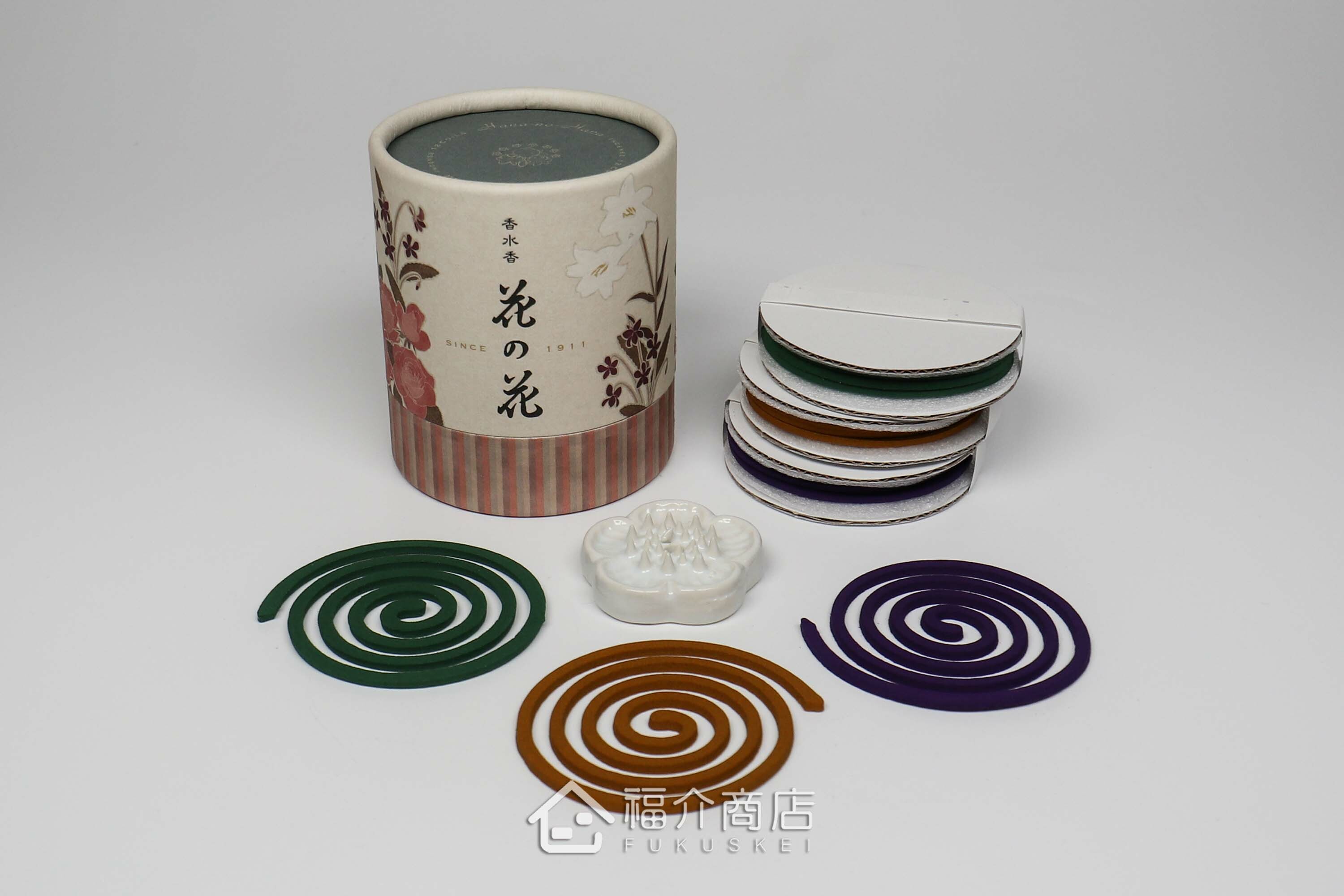 有玫瑰與百合花與紫羅蘭三種花香的盤香組合