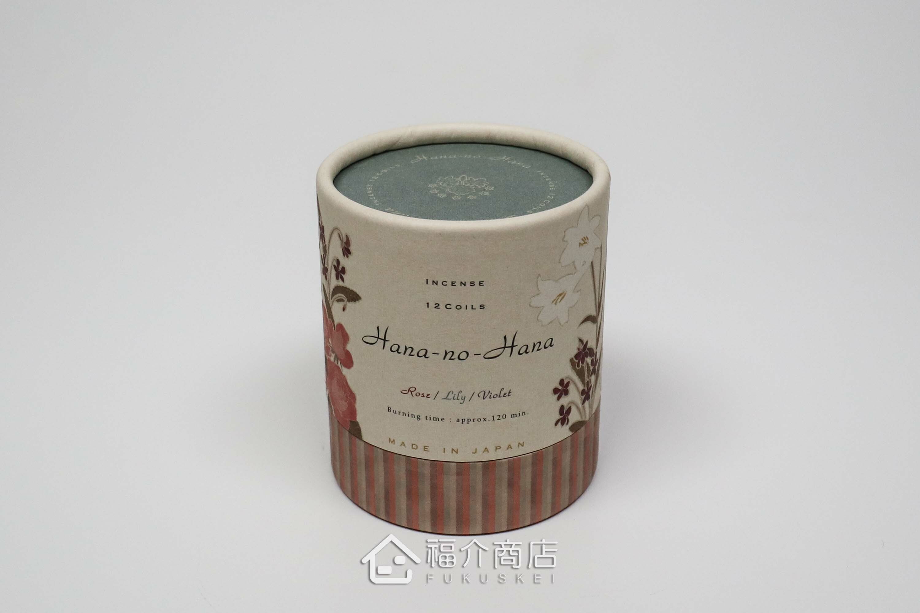 有玫瑰與百合花與紫羅蘭三種花香的盤香組合