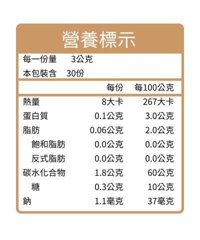 OUT堵堵順暢酵素營養成分