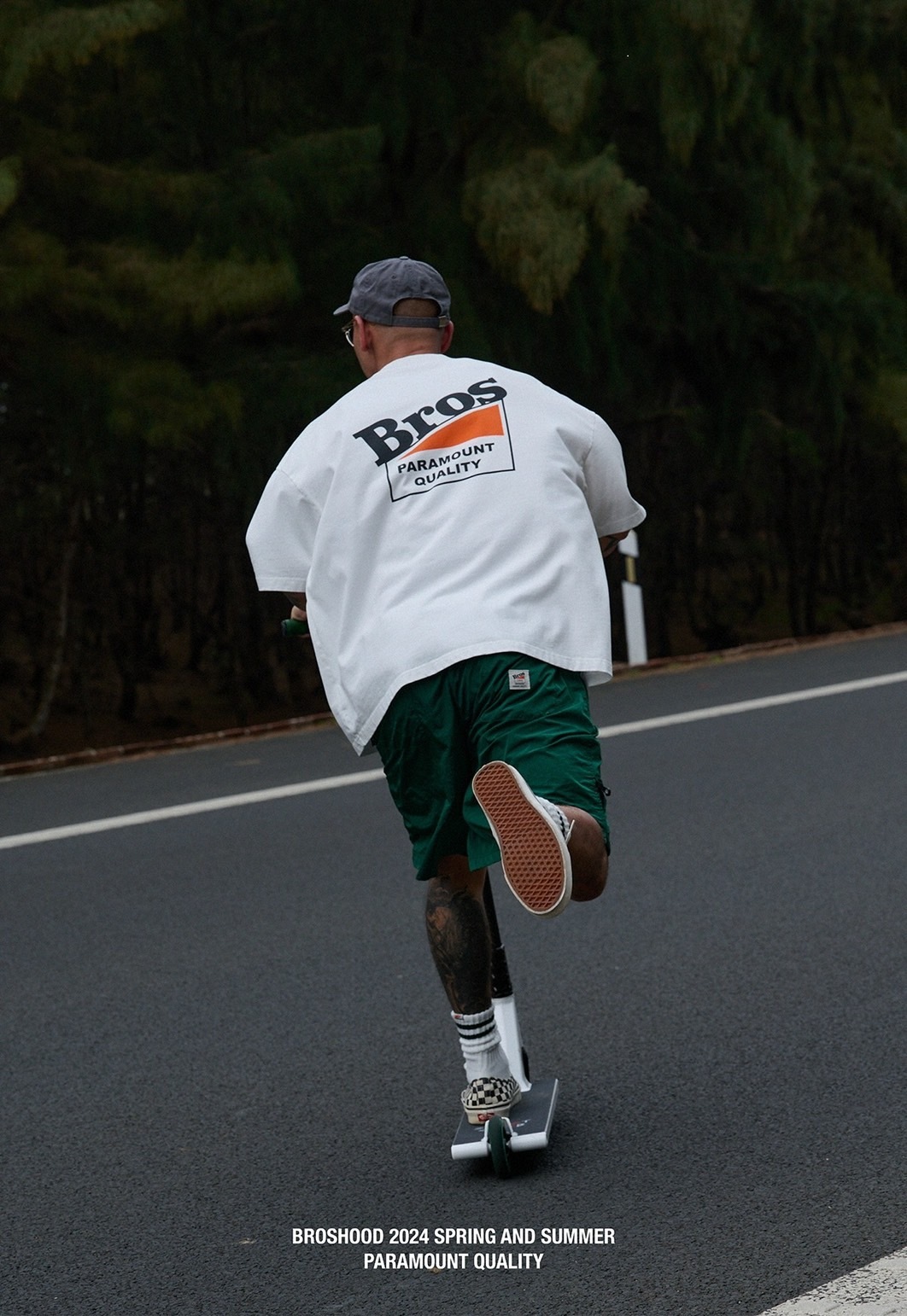 #預購 Broshood 24ss 日系寬鬆 休閒復古 大印花 短袖T恤 五色