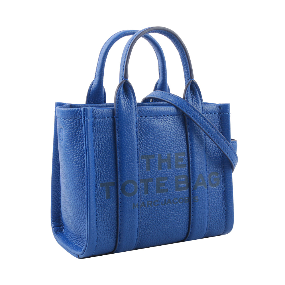 【MARC JACOBS】THE LEATHER TOTE 粒面皮革迷你托特包(鈷藍色) H053L01RE22 486