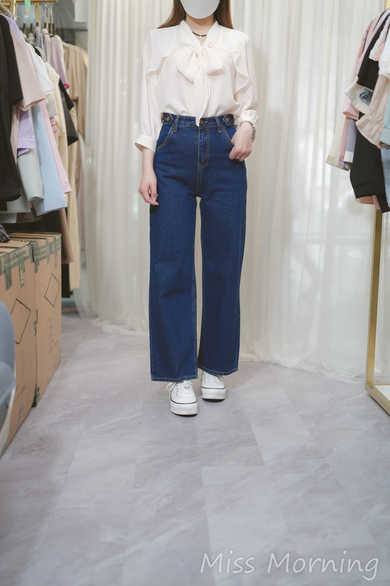 斗篷款雪紡上衣(13742)