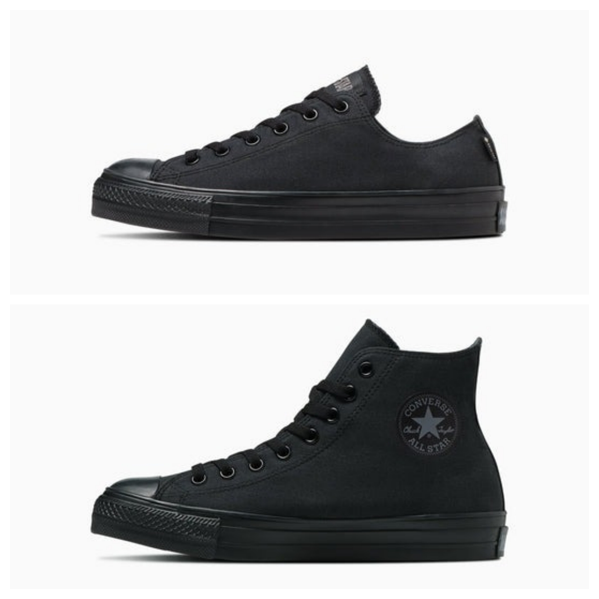 限時特價預購┃CONVERSE ALL STAR Ⓡ GORE-TEX OX HI 帆布 防水 全黒 低筒 高筒