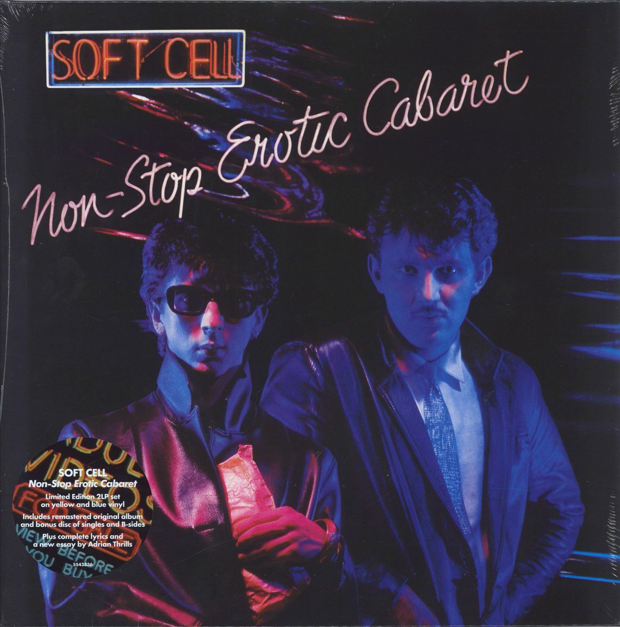 Soft Cell - Non-Stop Erotic Cabaret - Yellow & Blue Vinyl 2LP