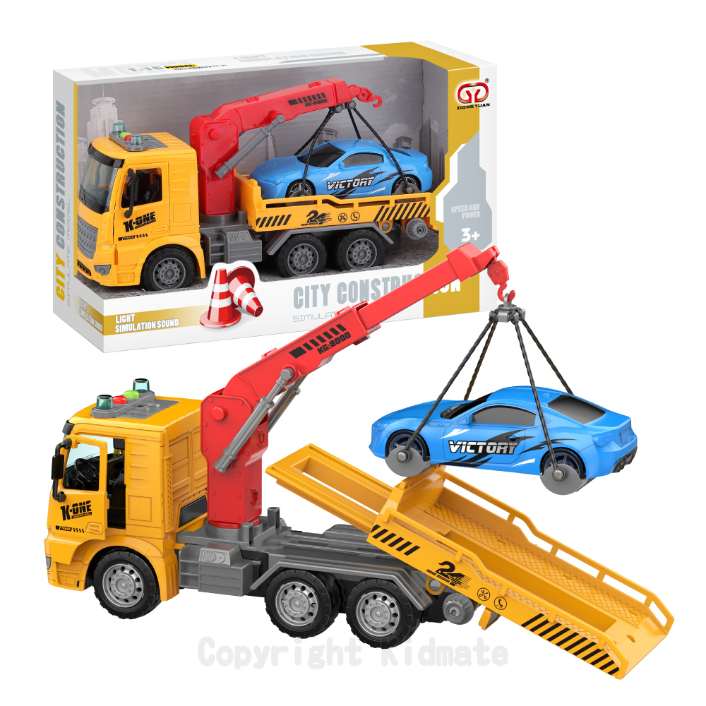 《 KIDMATE 》 1:16聲光開門拖吊車