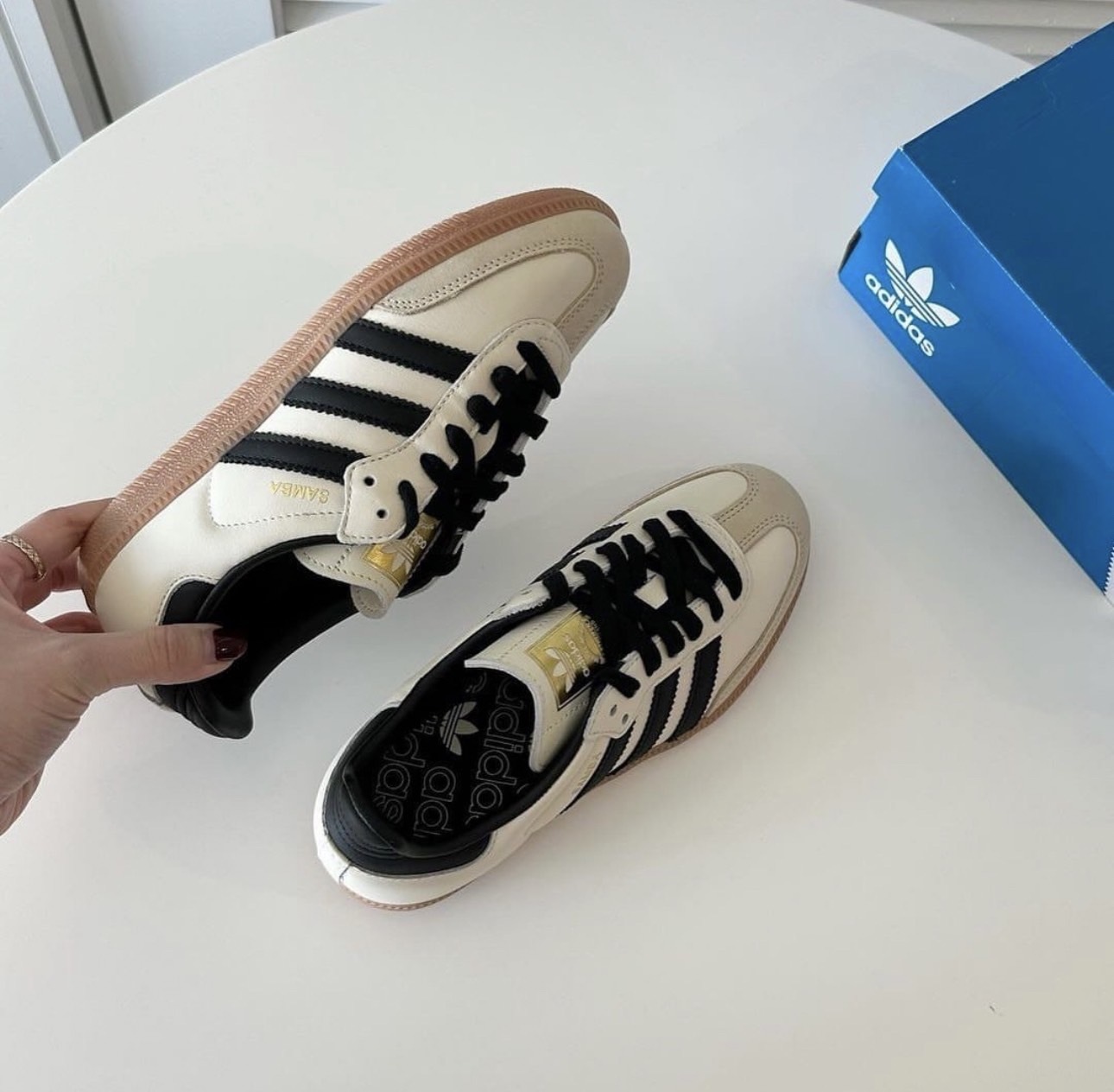 Adidas Samba OG 煙燻拿鐵 米黑 焦糖底