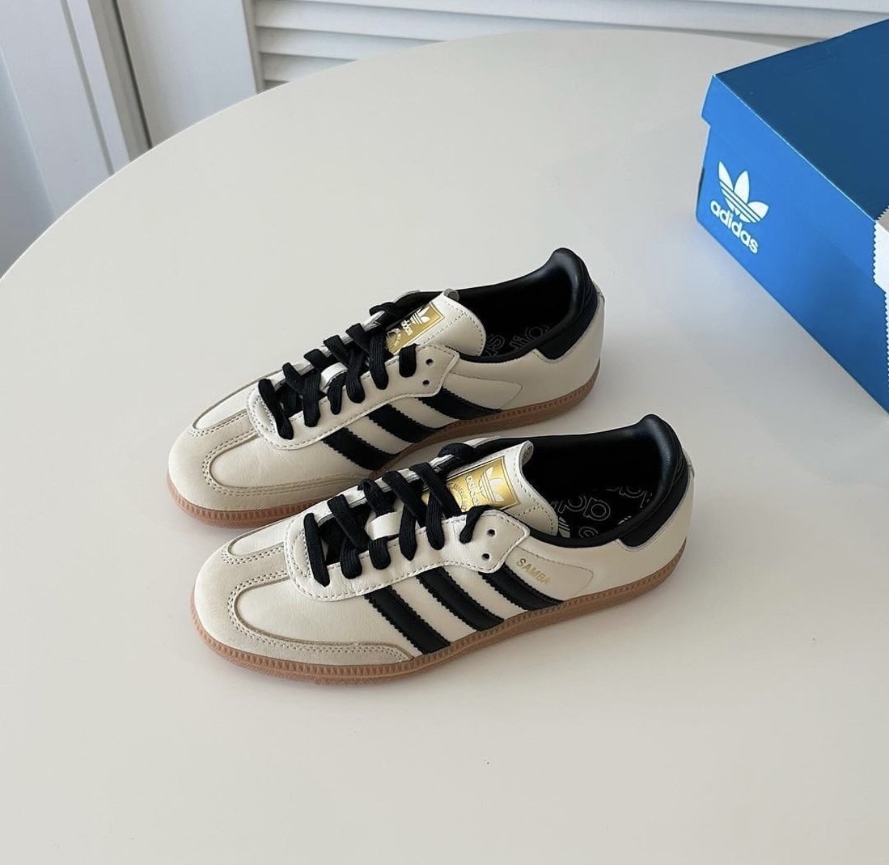 Adidas Samba OG 煙燻拿鐵 米黑 焦糖底