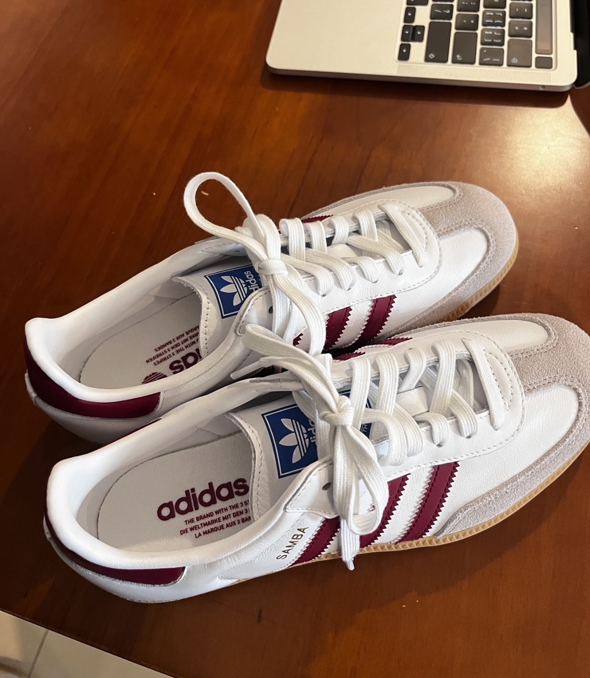 預購 adidas Samba OG White Burgundy Gum