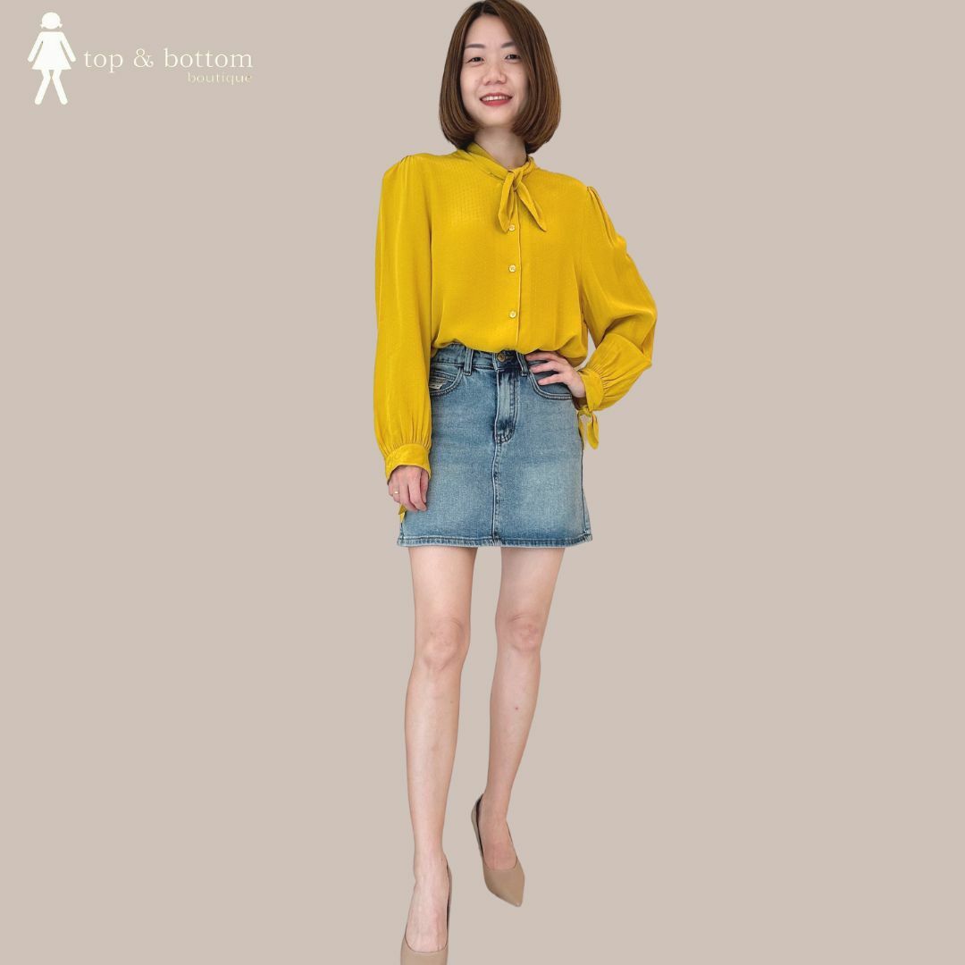 L/SLEEVE CHIFFON BUTTON BLOUSE