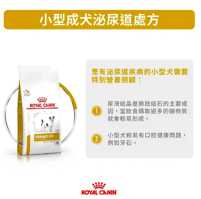 Royal Canin  - 處方食品小型成犬泌尿道乾糧  (1.5公斤)