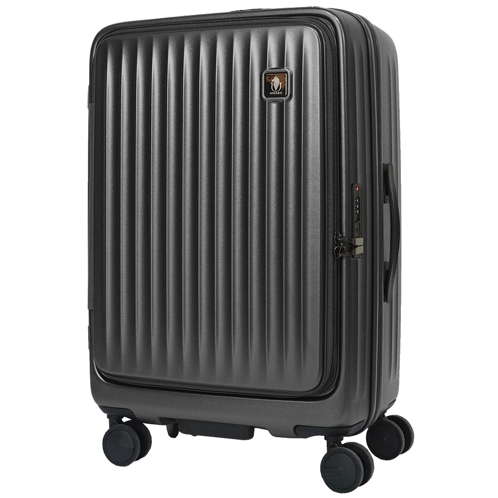 【USSARO】24吋輕奢都會系列前開式登機箱/旅行箱/行李箱(4色可選)