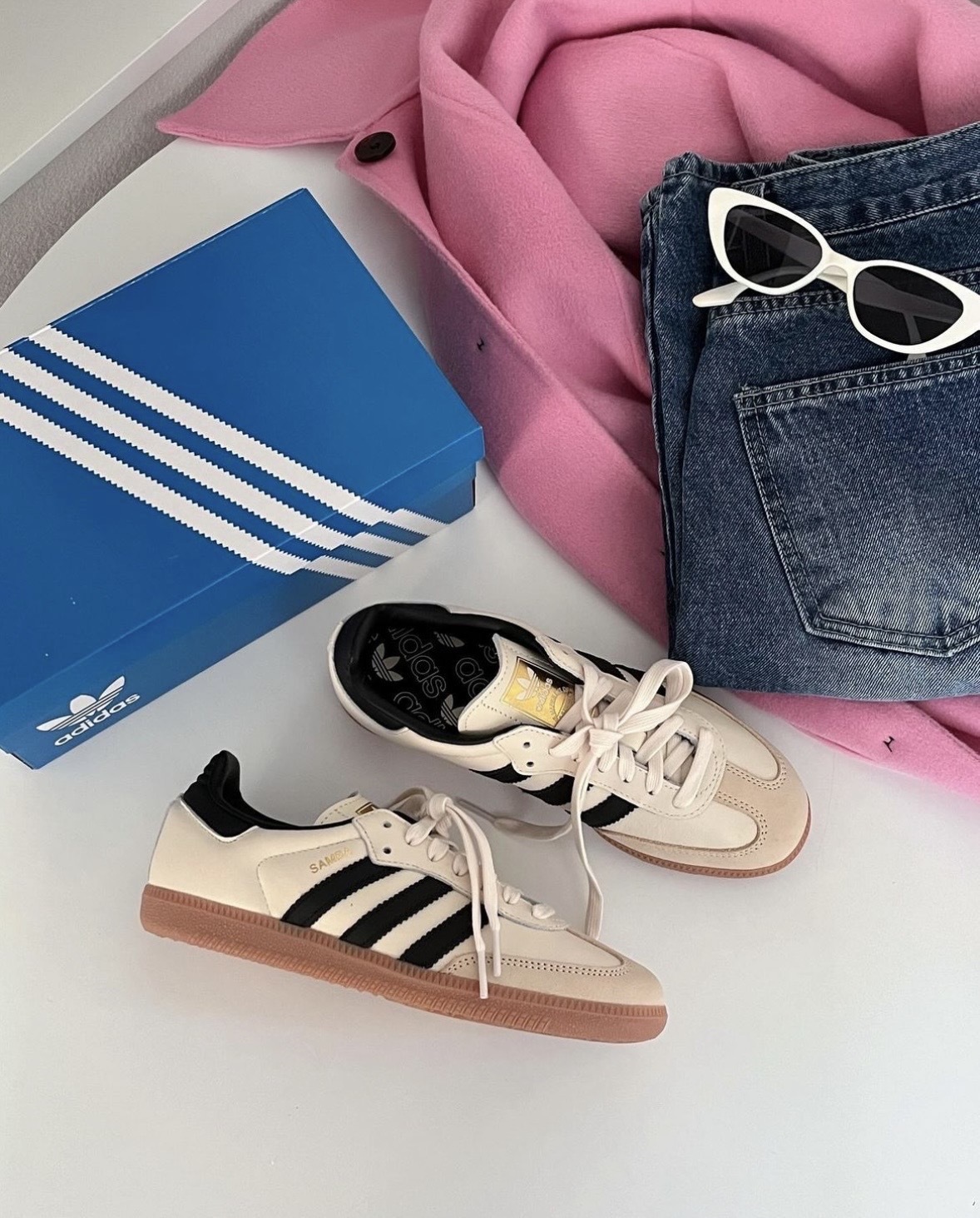 <快速出貨> Adidas Originals Samba OG 金色logo 奶油黑 (ID0478)