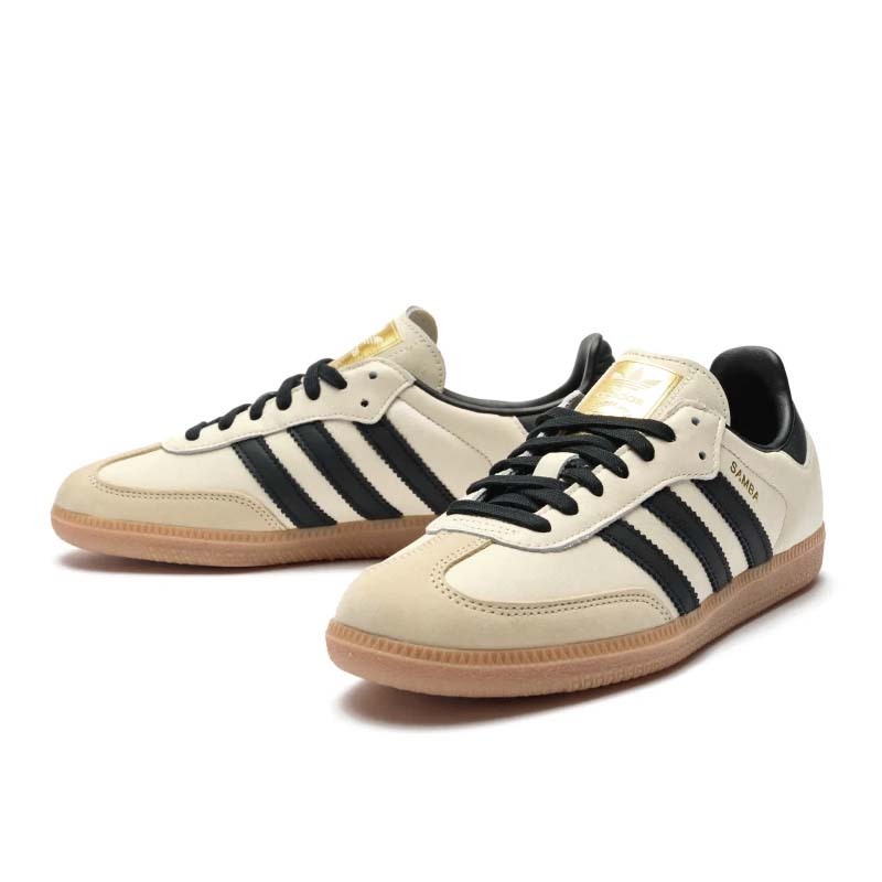 Adidas Samba OG "Cream White Sand Strata" 米煙灰森巴 休閒鞋 焦糖底 女鞋 ID0478 [台灣現貨]
