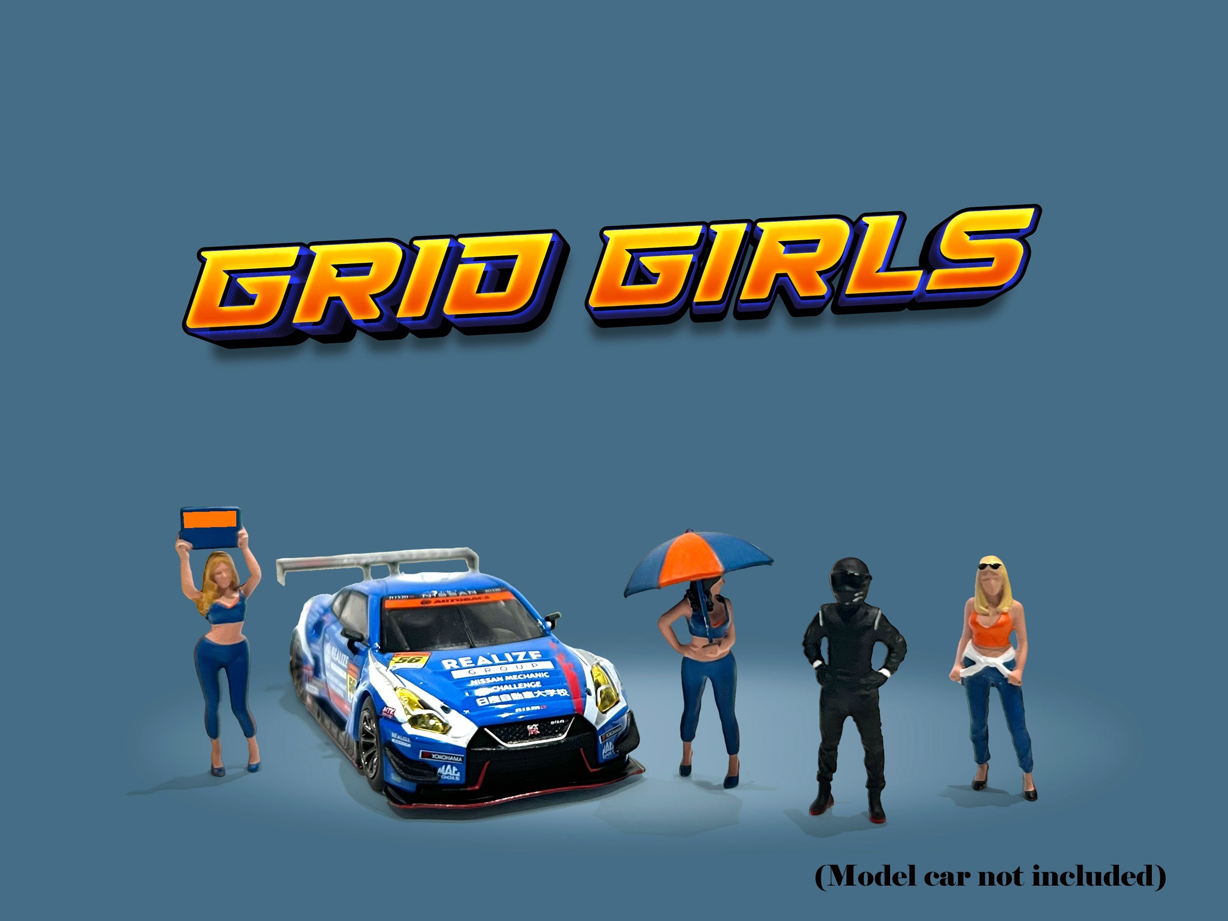 American Diorama 1:64 人仔套裝: 賽車女郎 Grid Girls