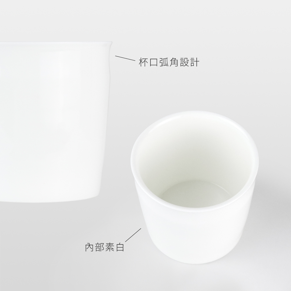 水杯2入組  茶杯 280ml  白瓷杯 餐廳水杯 【陶杯杯瓷器】餐具餐盤 碗盤杯筷 台灣現貨