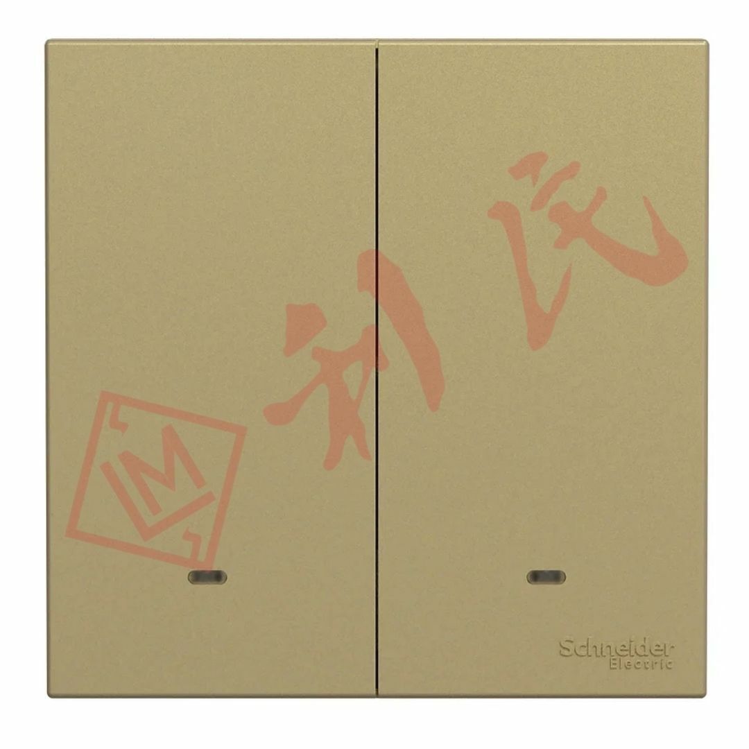 施耐德 AvatarOn C 16AX 兩位單控開關掣連螢光指示