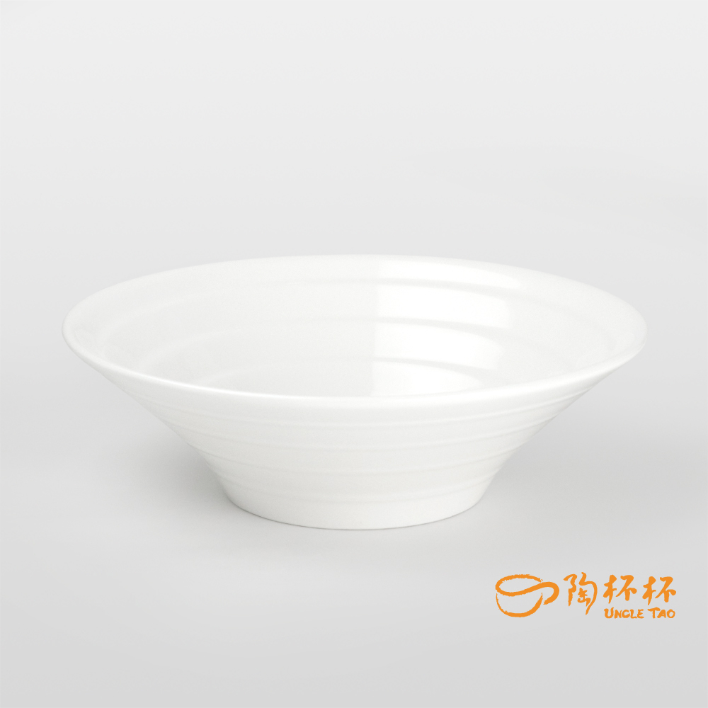 雙線 喇叭碗  18/20/23/25cm 碗公拉麵碗湯碗陶瓷餐廳白瓷【陶杯杯瓷器】餐具餐盤 碗盤杯筷 台灣現貨
