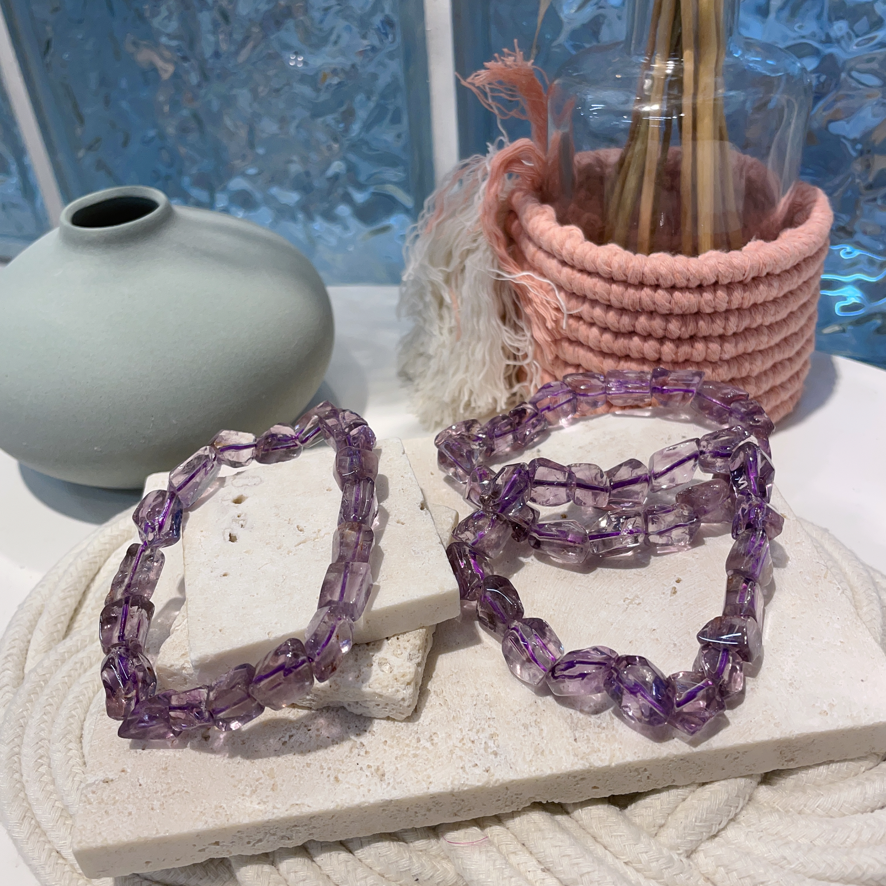 小隨形紫水晶手串 10mm