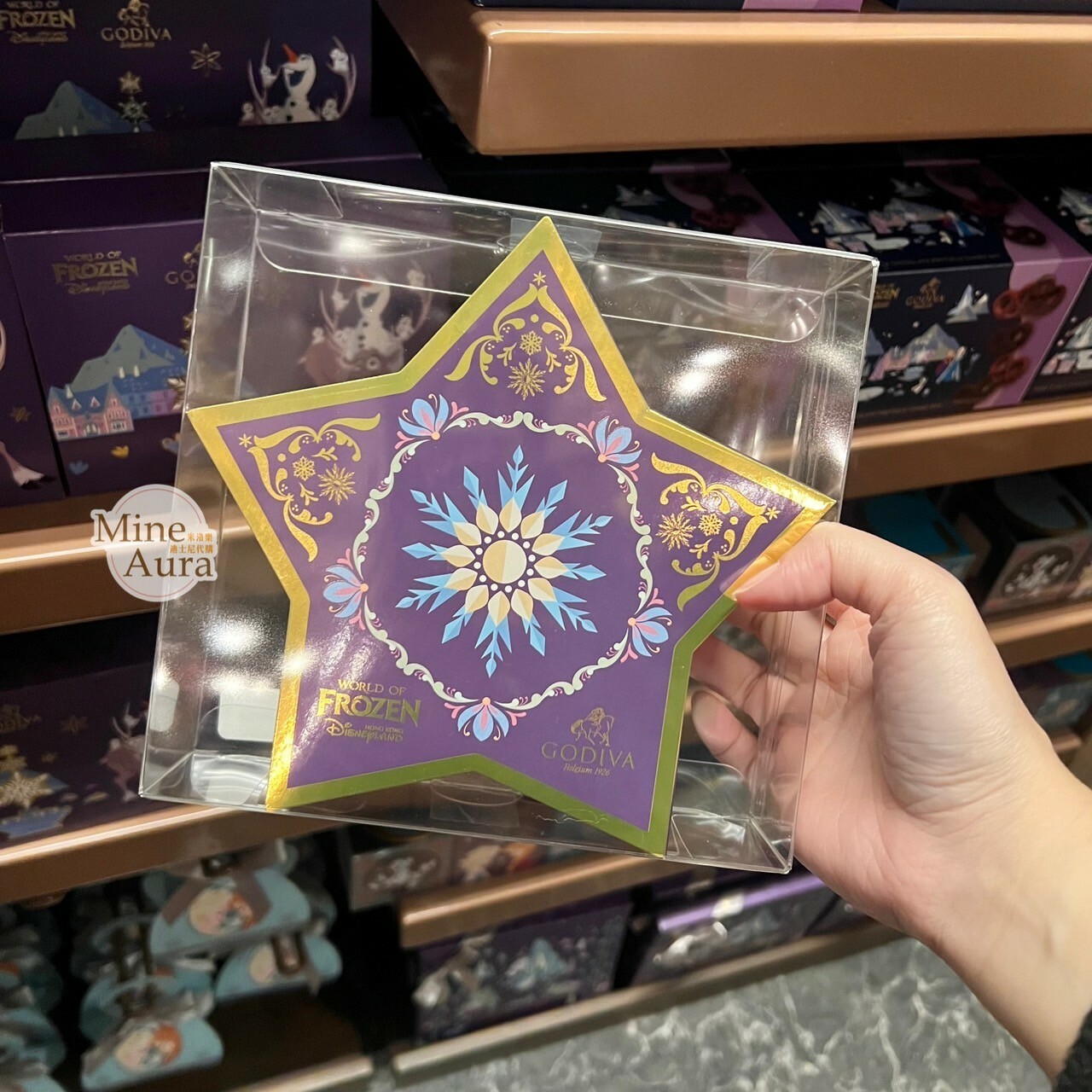 World of Frozen 限定 x GODIVA 聯名 星星造型包裝 松露巧克力 冰雪奇緣 Frozen -香港迪士尼樂園