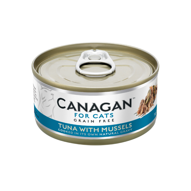 (6罐平均$14.5/罐) Canagan 原之選 無穀物吞拿魚伴青口貓罐頭 75g