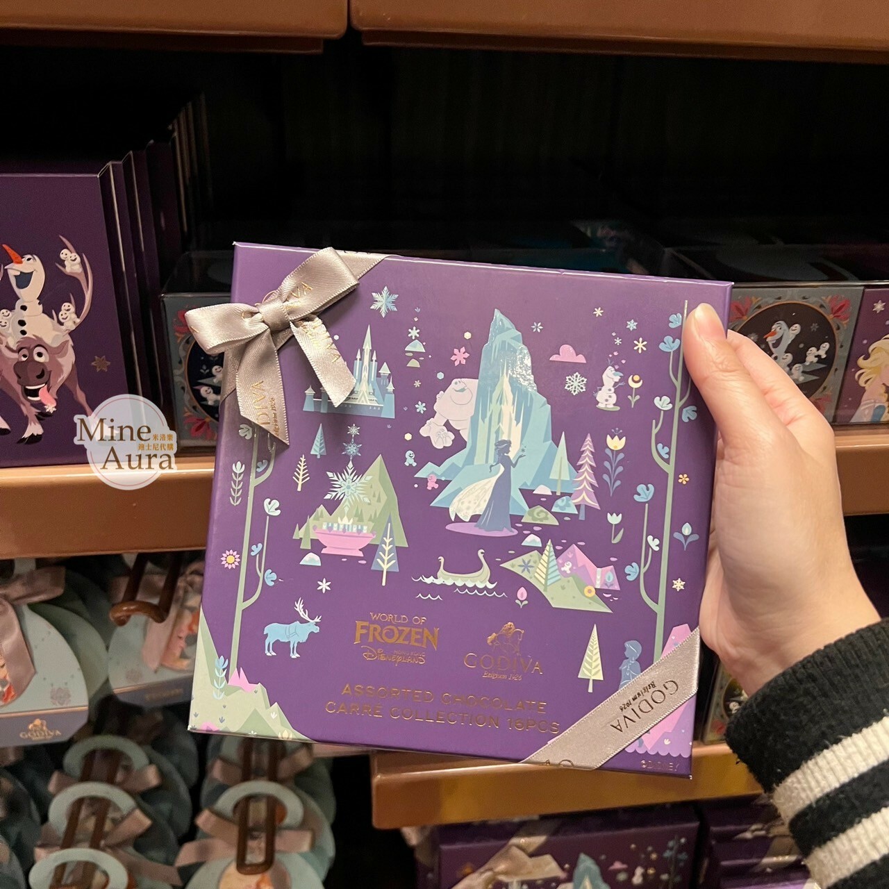 World of Frozen 限定 x GODIVA 聯名 方形巧克力 16入 冰雪奇緣 Frozen -香港迪士尼樂園