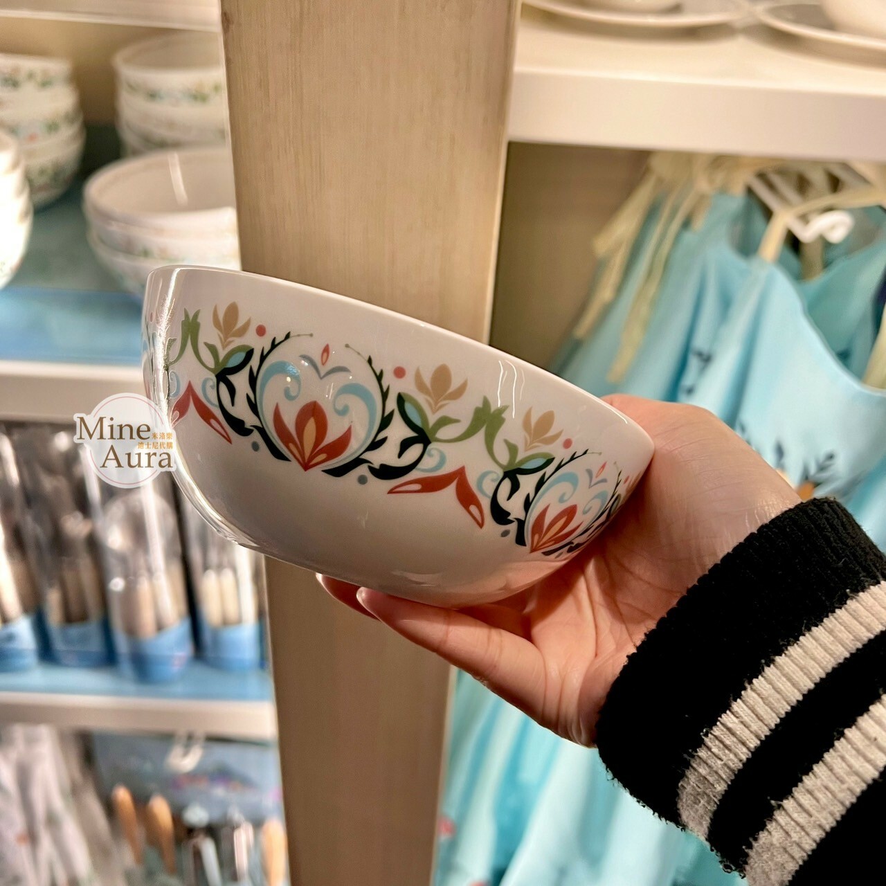 World of Frozen 限定 圖騰 陶瓷 湯碗 冰雪奇緣 Frozen -香港迪士尼樂園