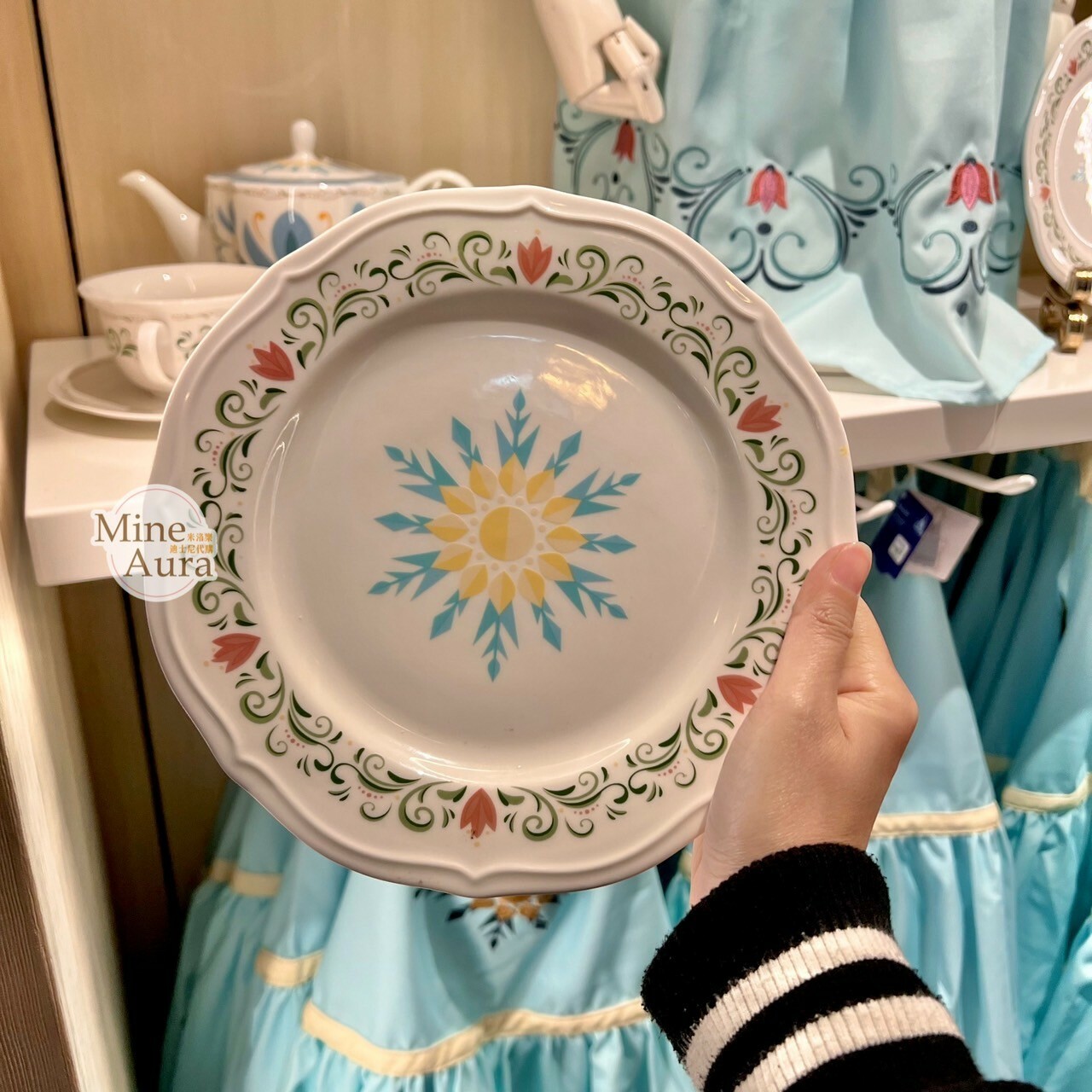World of Frozen 限定 雪花圖騰 餐盤 盤子 冰雪奇緣 Frozen -香港迪士尼樂園