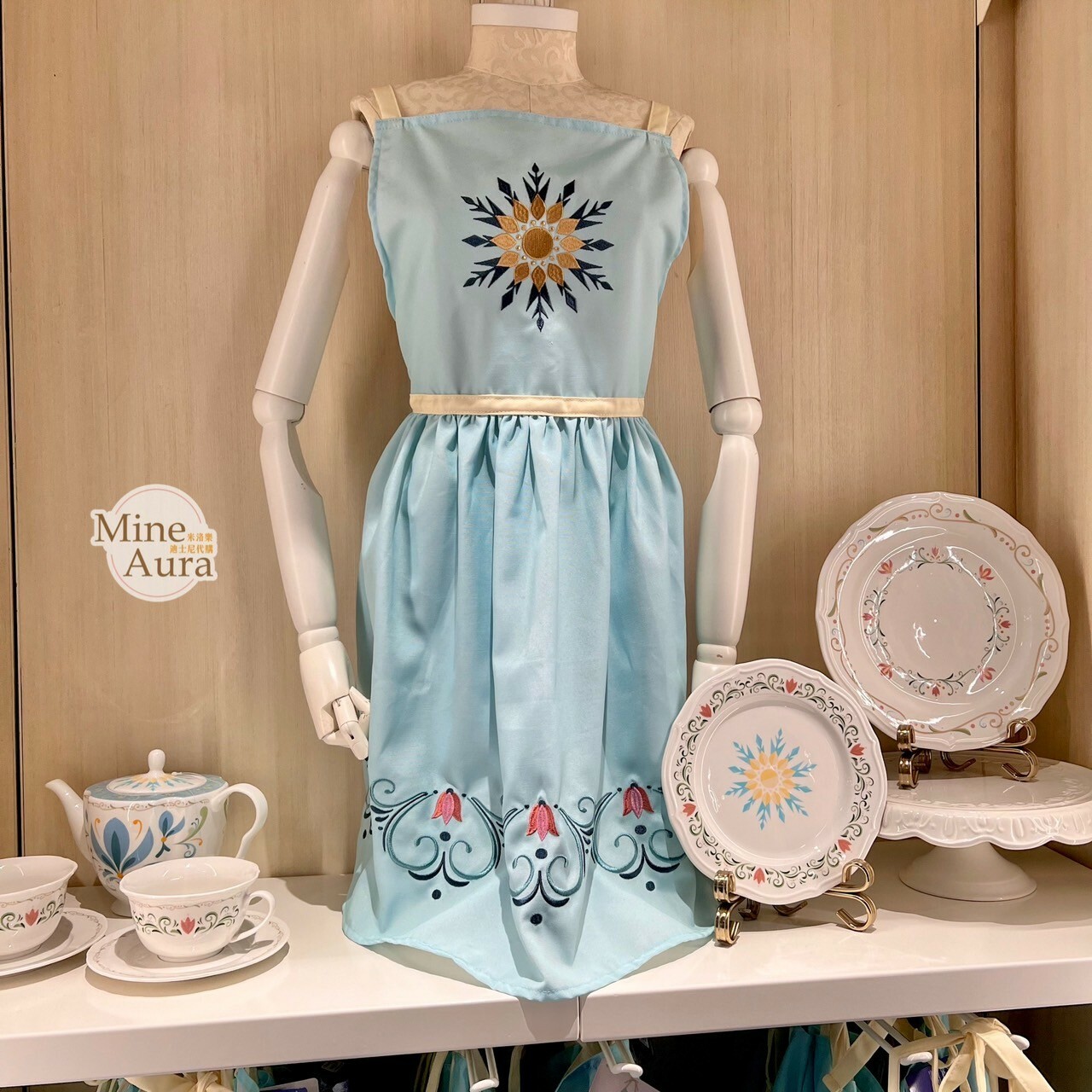 World of Frozen 限定 雪花圖騰 圍裙 冰雪奇緣 Frozen -香港迪士尼樂園