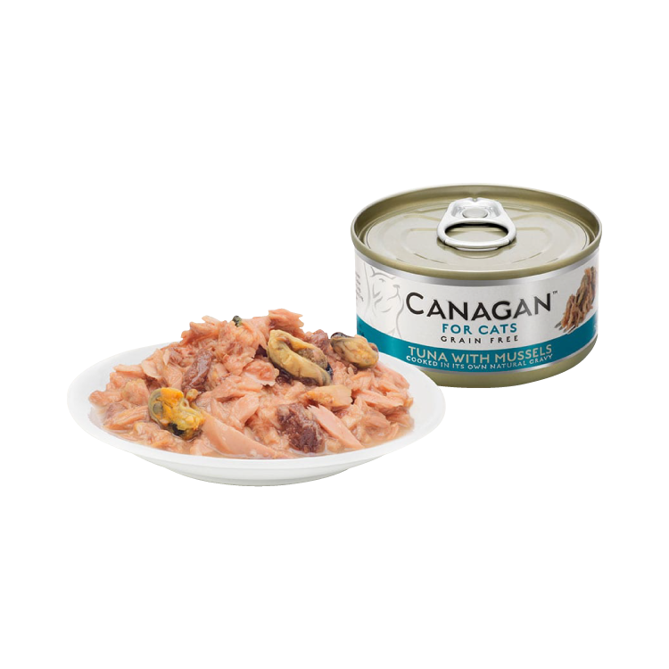 Canagan 原之選 無穀物吞拿魚伴青口貓罐頭 75g (任選6罐$87)