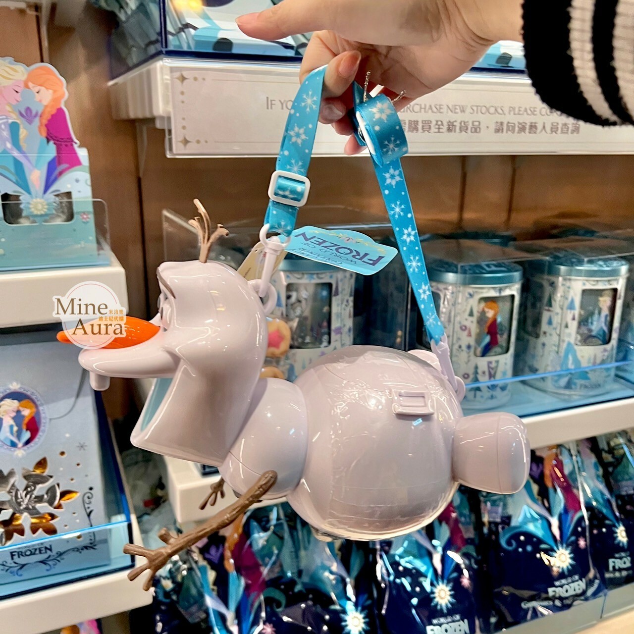 World of Frozen 限定 雪寶 Olaf 飛翔造型 可斜背 糖果盒 收納盒 冰雪奇緣 Frozen -香港迪士尼樂園