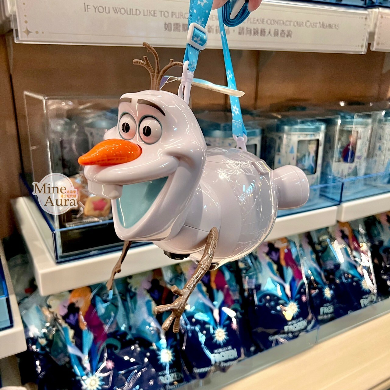 World of Frozen 限定 雪寶 Olaf 飛翔造型 可斜背 糖果盒 收納盒 冰雪奇緣 Frozen -香港迪士尼樂園