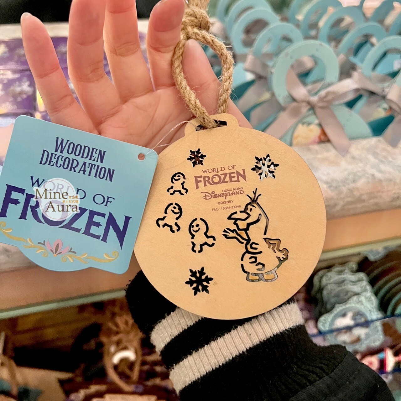 World of Frozen 限定 迷你小雪寶 Olaf 圓牌造型 掛飾 冰雪奇緣 Frozen -香港迪士尼樂園