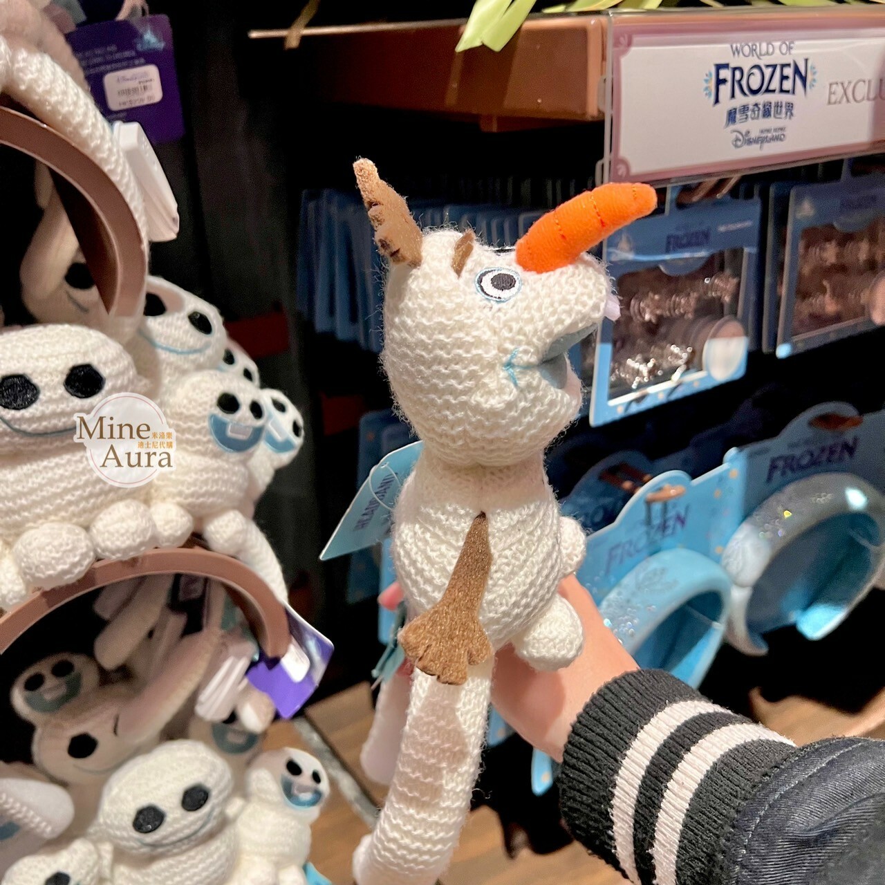 World of Frozen 限定 雪寶 Olaf 針織毛線 造型 髮圈 髮箍 冰雪奇緣 Frozen -香港迪士尼樂園