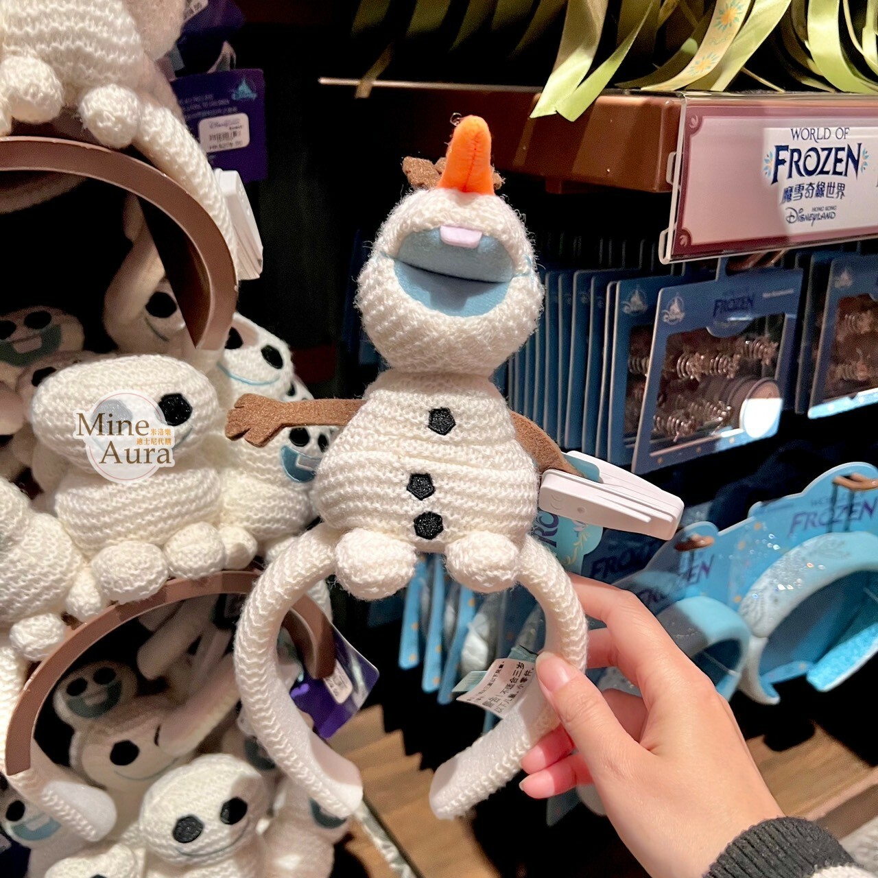 World of Frozen 限定 雪寶 Olaf 針織毛線 造型 髮圈 髮箍 冰雪奇緣 Frozen -香港迪士尼樂園