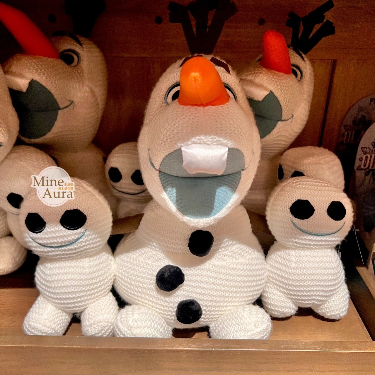 World of Frozen 限定 迷你小雪寶 Olaf 針織毛線 娃娃 玩偶 冰雪奇緣 Frozen -香港迪士尼樂園