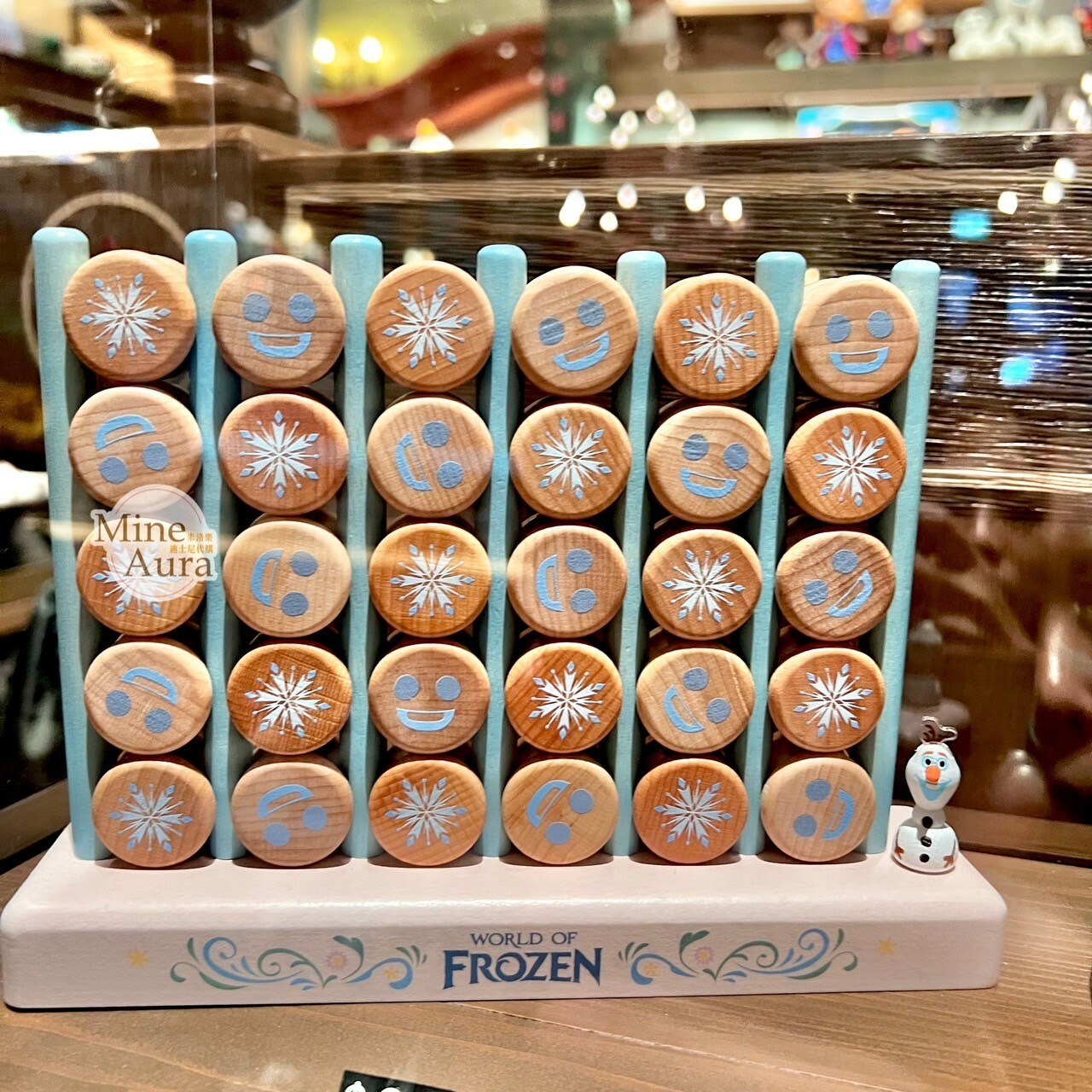 World of Frozen 限定 雪寶 Olaf 木質 四子棋 擺飾品 冰雪奇緣 Frozen -香港迪士尼樂園