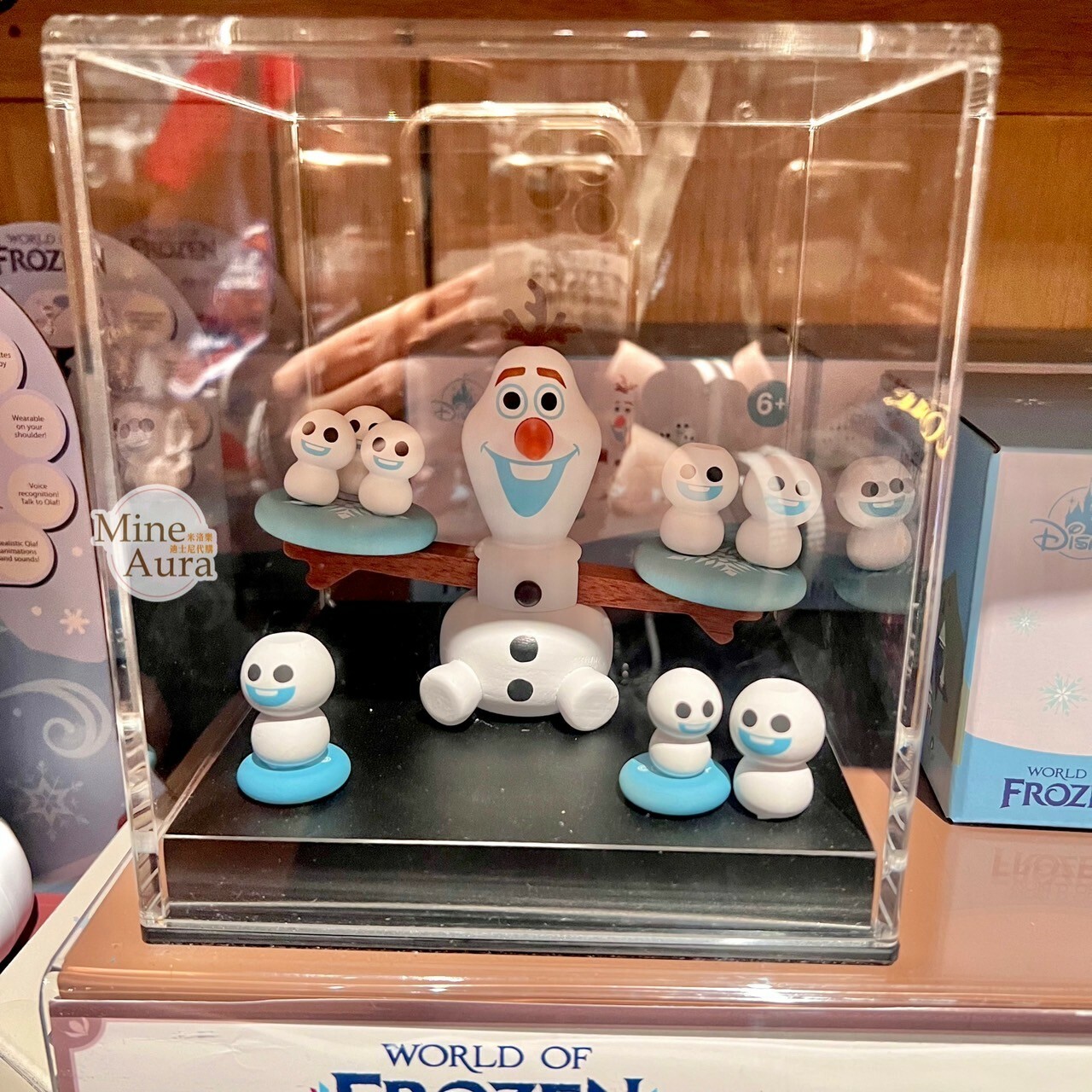 World of Frozen 限定 迷你小雪寶 Olaf  蹺蹺板 造型 擺飾品 冰雪奇緣 Frozen -香港迪士尼樂園