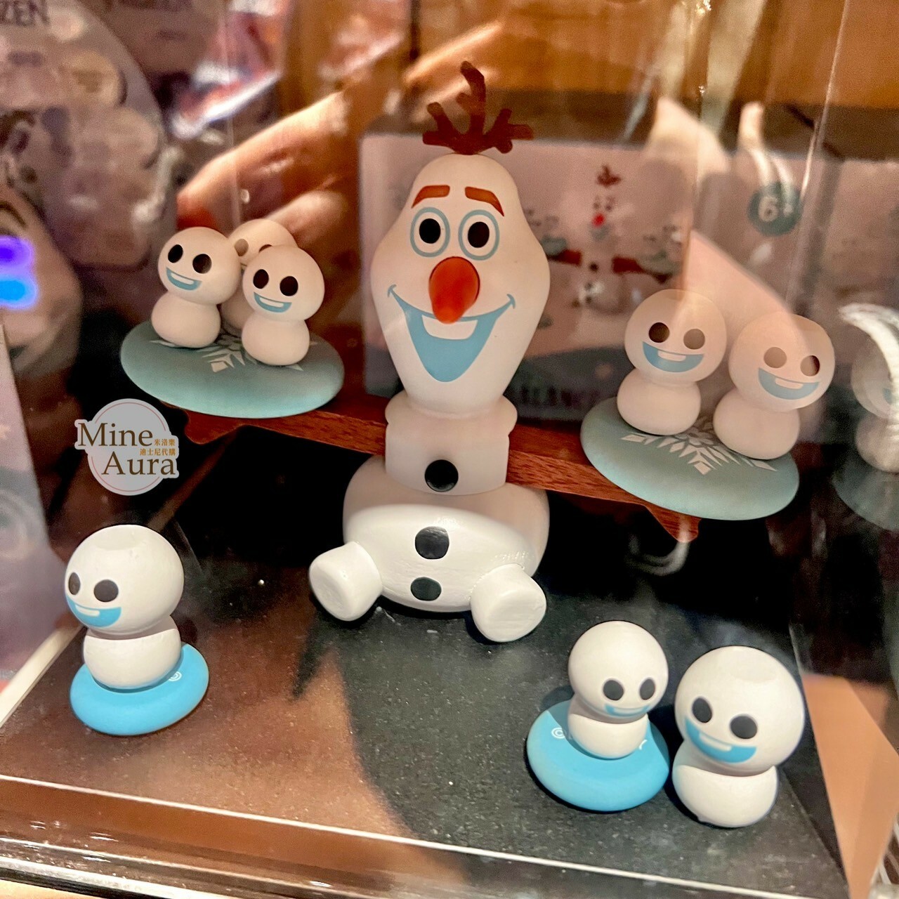 World of Frozen 限定 迷你小雪寶 Olaf  蹺蹺板 造型 擺飾品 冰雪奇緣 Frozen -香港迪士尼樂園