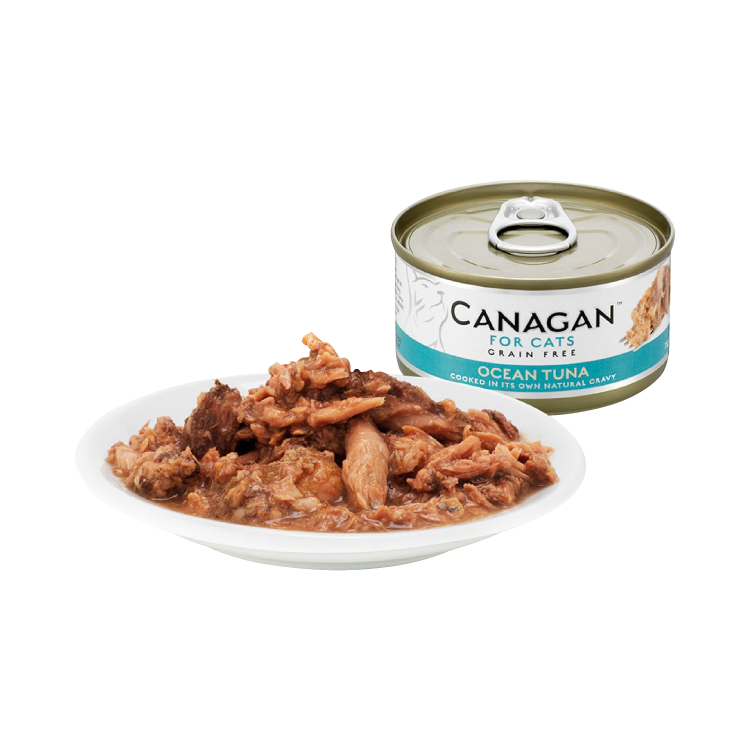 (6罐平均$14.5/罐) Canagan 原之選 無穀物吞拿魚貓罐頭 75g