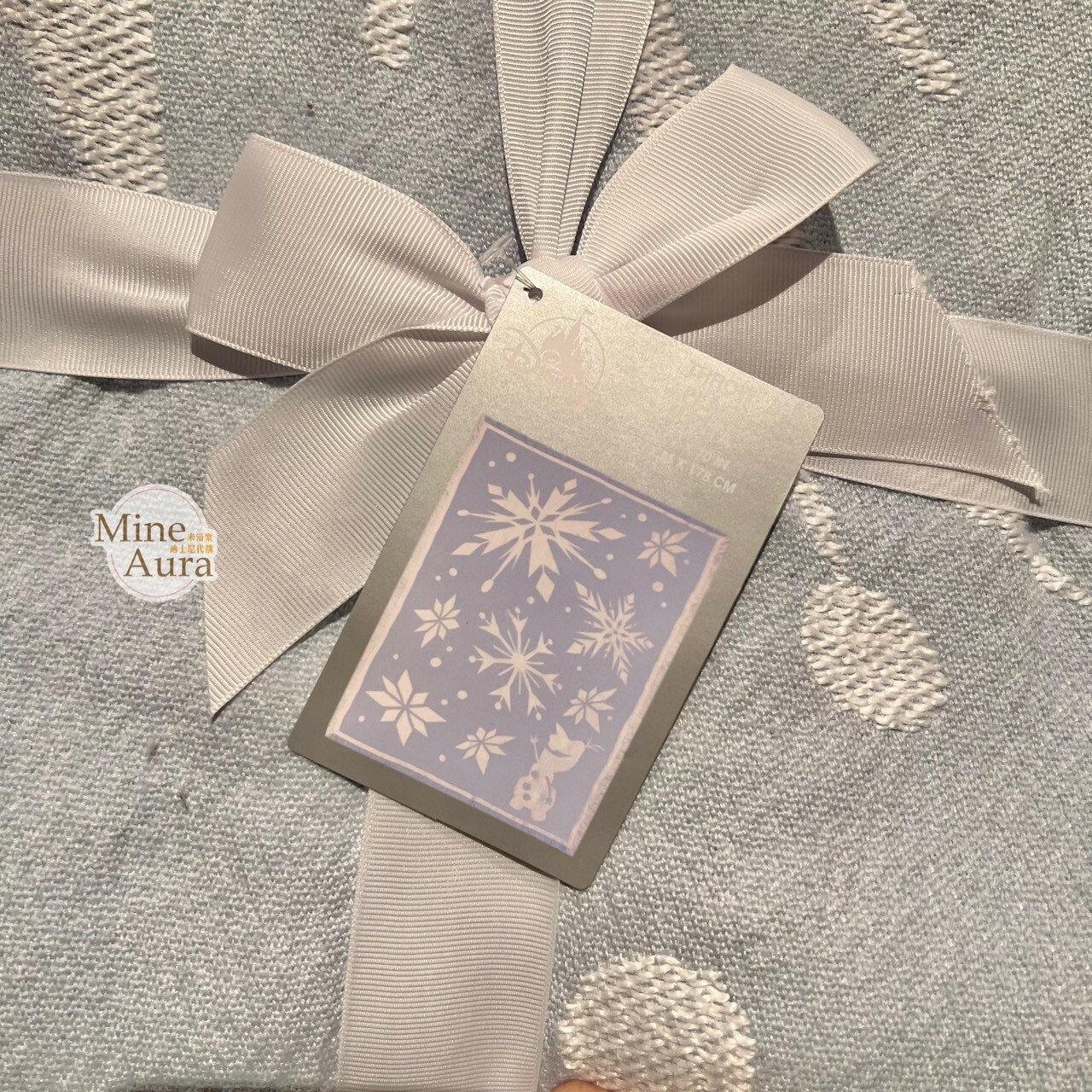 World of Frozen 限定 雪寶 Olaf 雪花圖案 毛毯 毯子 冰雪奇緣 Frozen -香港迪士尼樂園