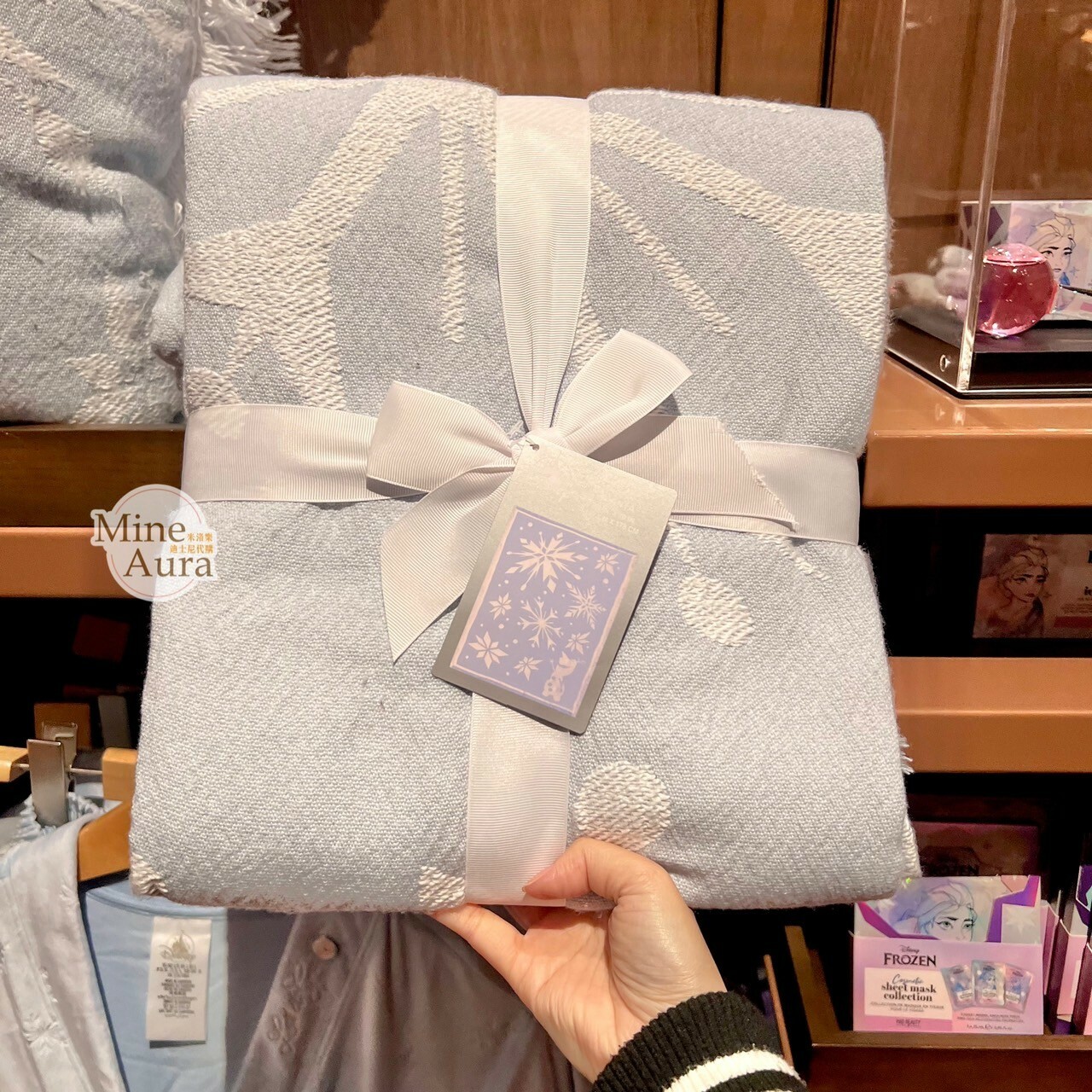 World of Frozen 限定 雪寶 Olaf 雪花圖案 毛毯 毯子 冰雪奇緣 Frozen -香港迪士尼樂園