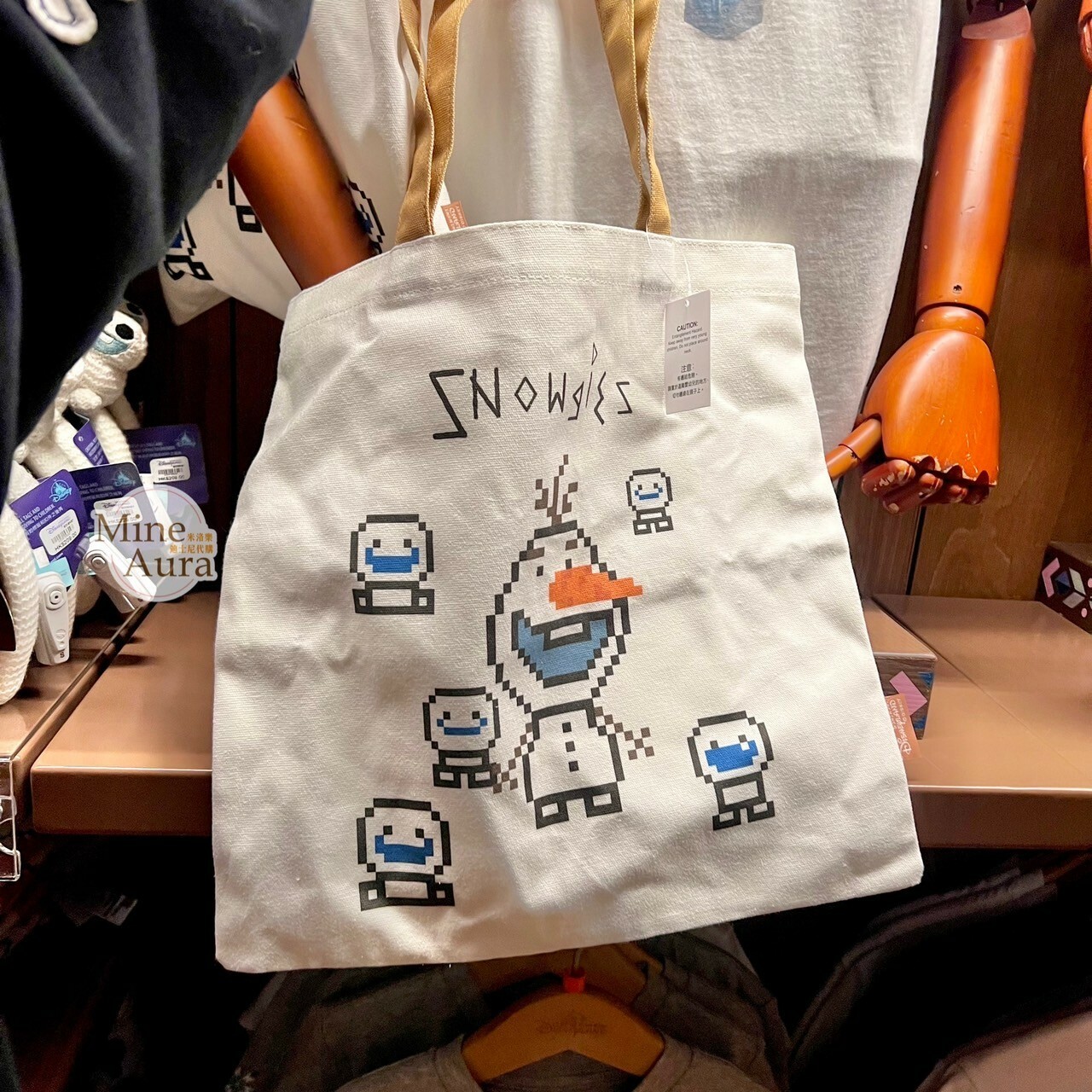 World of Frozen 限定 雪寶 Olaf 棉花糖雪怪 圖案 手提袋 手提包 冰雪奇緣 Frozen -香港迪士尼樂園