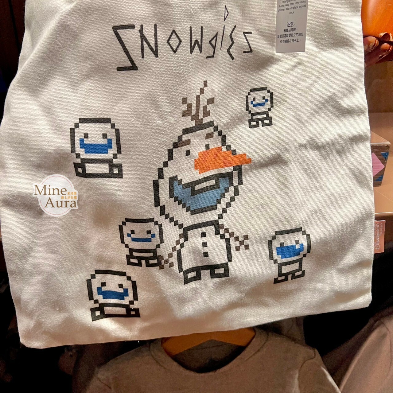 World of Frozen 限定 雪寶 Olaf 棉花糖雪怪 圖案 手提袋 手提包 冰雪奇緣 Frozen -香港迪士尼樂園