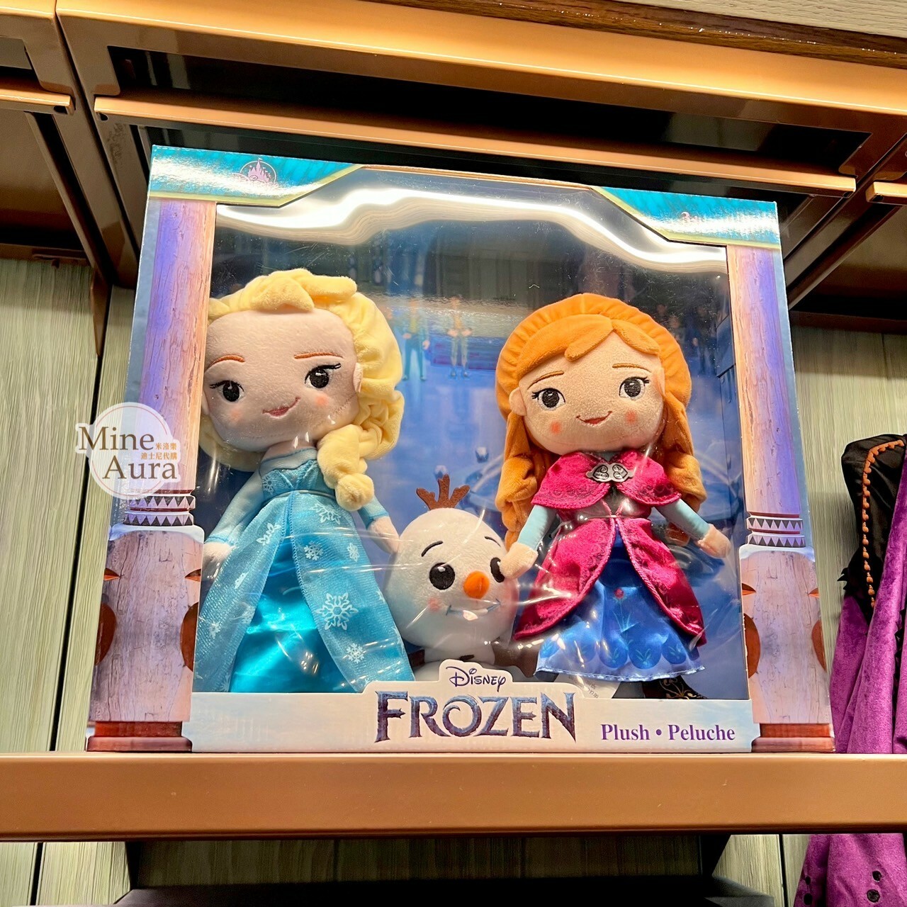 Q版 萌萌臉 艾莎 Elsa 雪寶 Olaf 安娜Anna 娃娃 玩偶 3入組 禮盒 冰雪奇緣 Frozen -香港迪士尼樂園