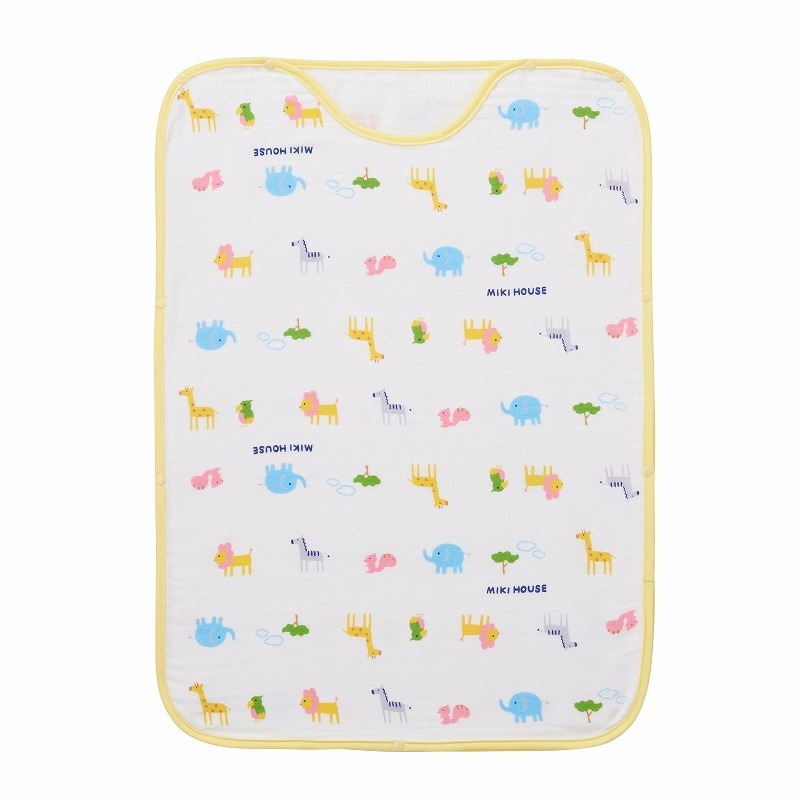 三層針織紗布印花防踢被-動物