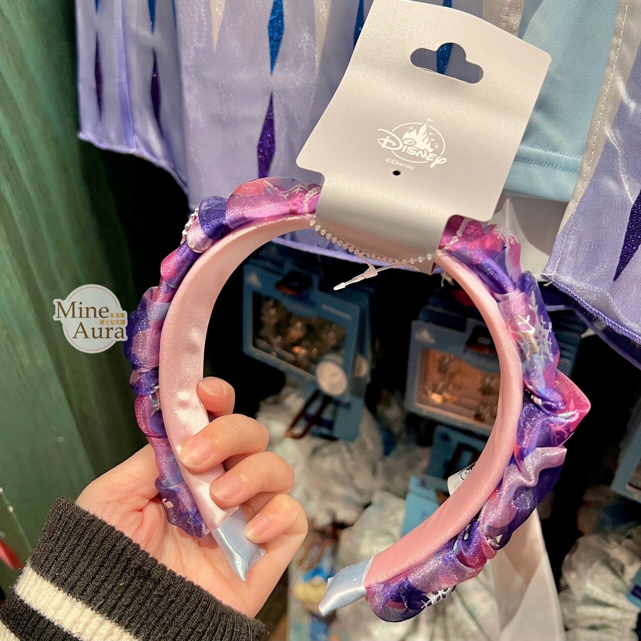 雪寶 Olaf 徽章 PIN 雪紡漸層 髮圈 髮箍 冰雪奇緣 Frozen -香港迪士尼樂園