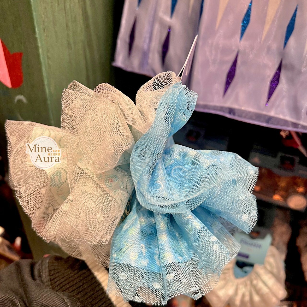 World of Frozen 限定 網紗設計 髮束 大腸圈 2入組 冰雪奇緣 Frozen -香港迪士尼樂園