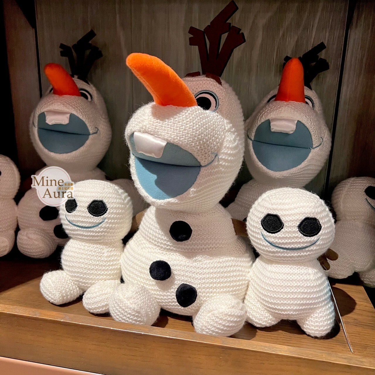 World of Frozen 限定 迷你小雪寶 Olaf 針織毛線 娃娃 玩偶 冰雪奇緣 Frozen -香港迪士尼樂園